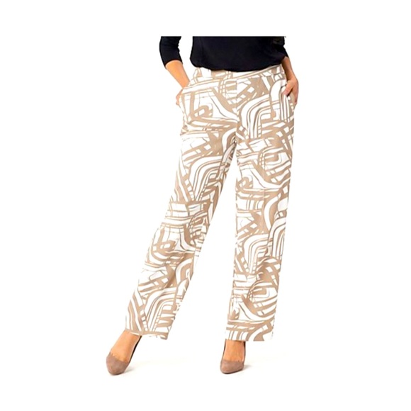 HOST PICK NWOT Dennis Basso wide Leg Pant with pockets - Picture 2 of 3